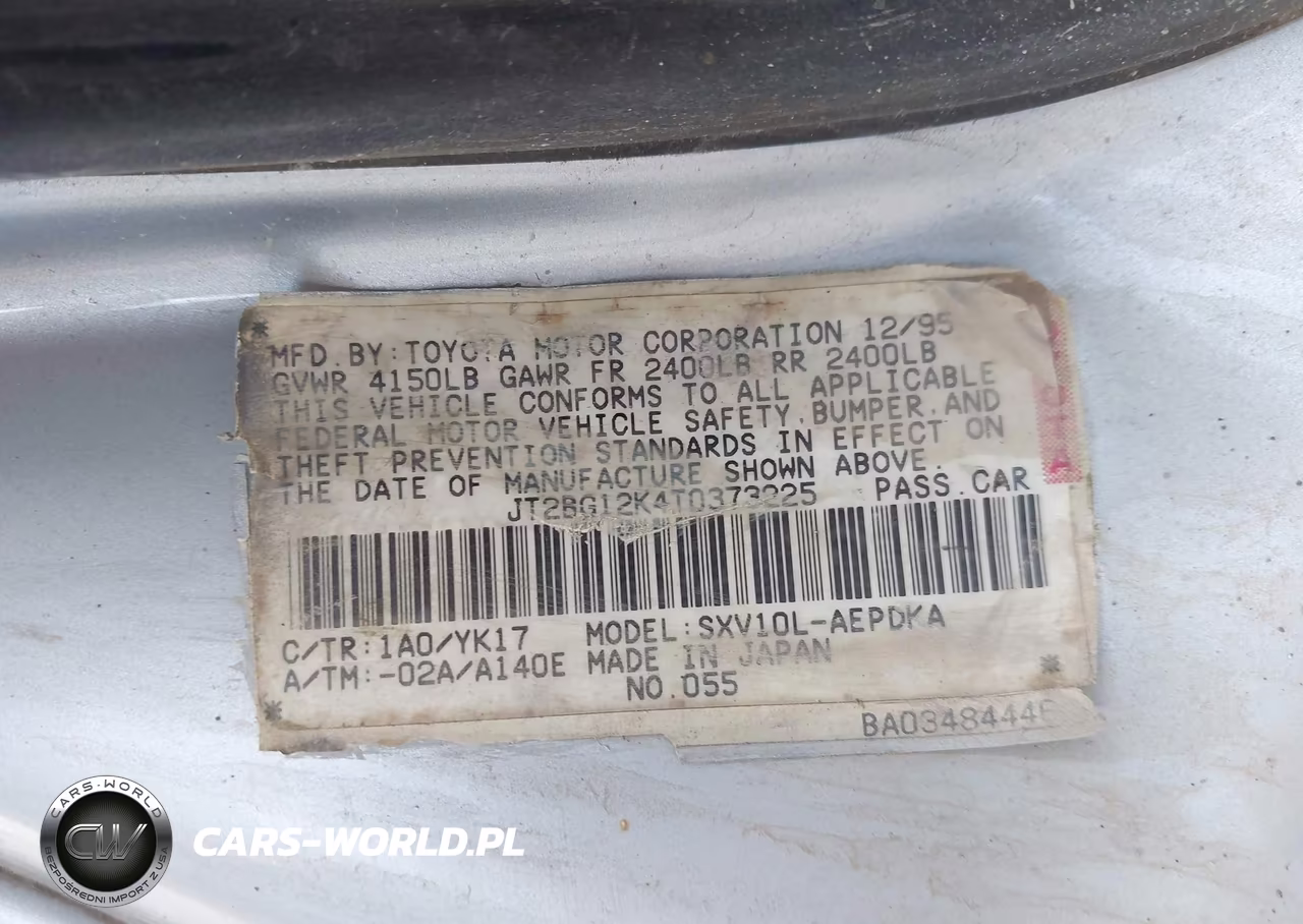 1996 Toyota Camry Dx-Le-Xle VIN:JT2BG12K4T0373225 - 9