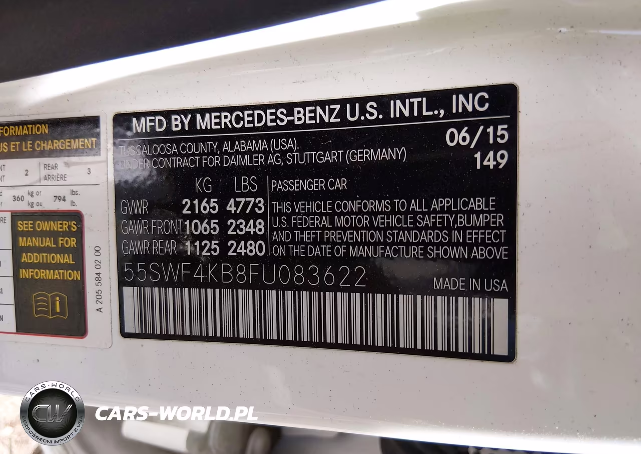 2015 Mercedes-Benz C 300 4Matic VIN:55SWF4KB8FU083622 - 9