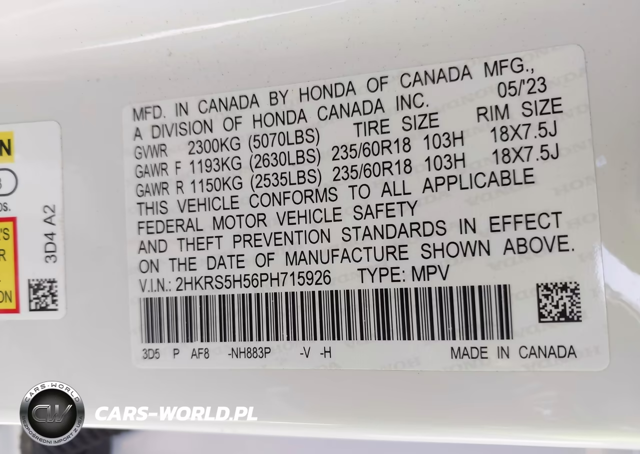 2023 Honda Cr-V Hybrid Sport VIN:2HKRS5H56PH715926 - 9