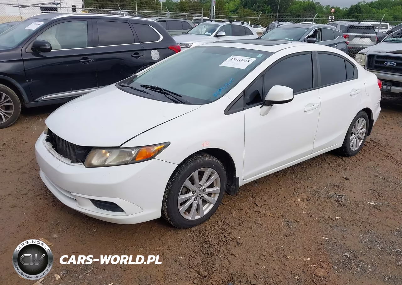2012 Honda Civic Ex VIN:2HGFB2F86CH529628 - 2