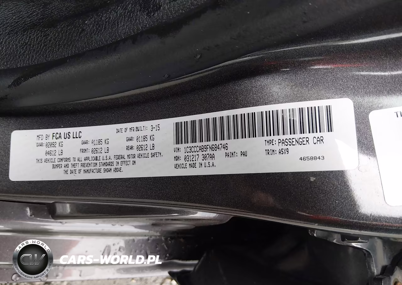 2015 Chrysler 200 Limited VIN:1C3CCCAB9FN684746 - 9