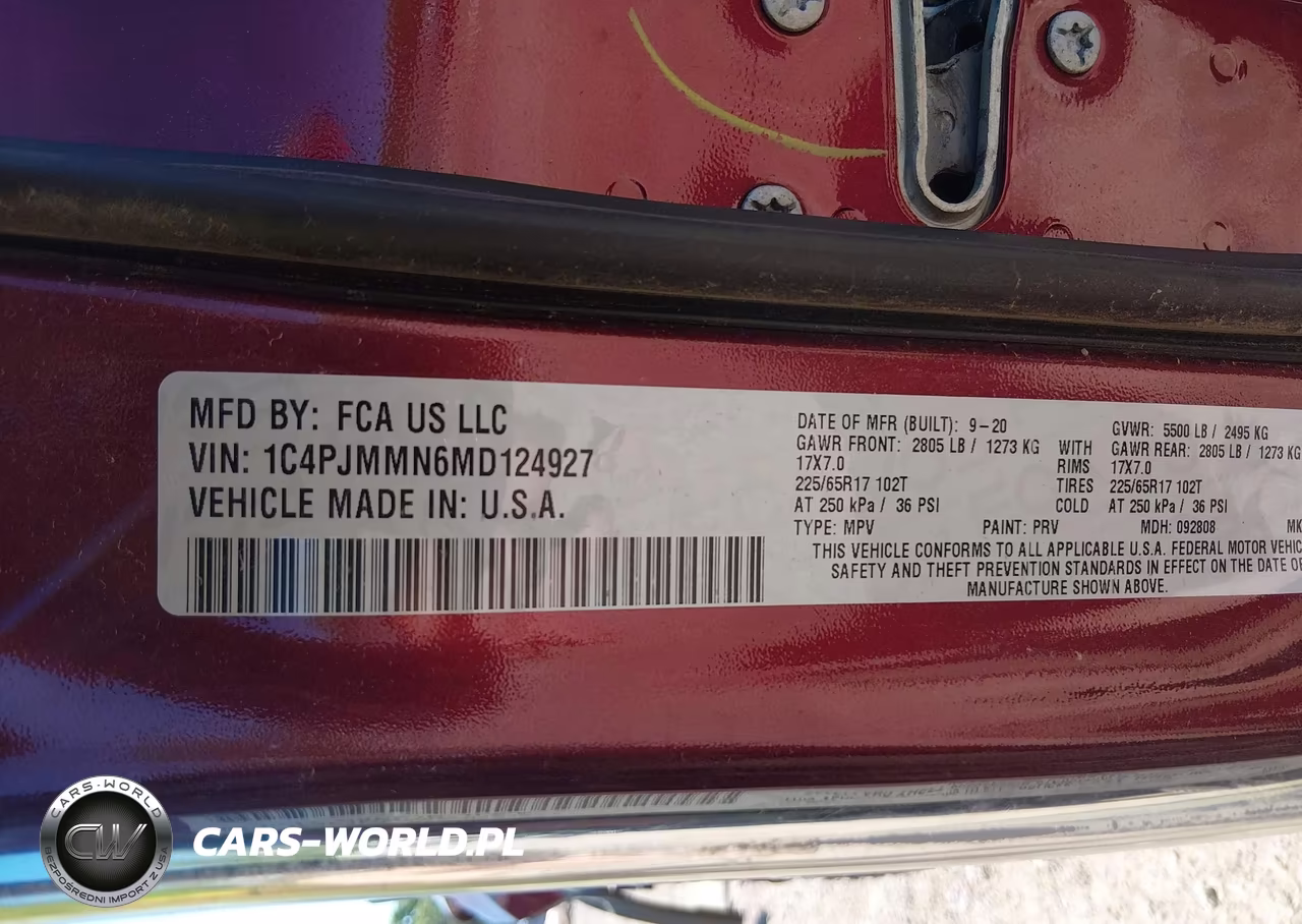 2021 Jeep Cherokee Latitude Lux 4X4 VIN:1C4PJMMN6MD124927 - 9