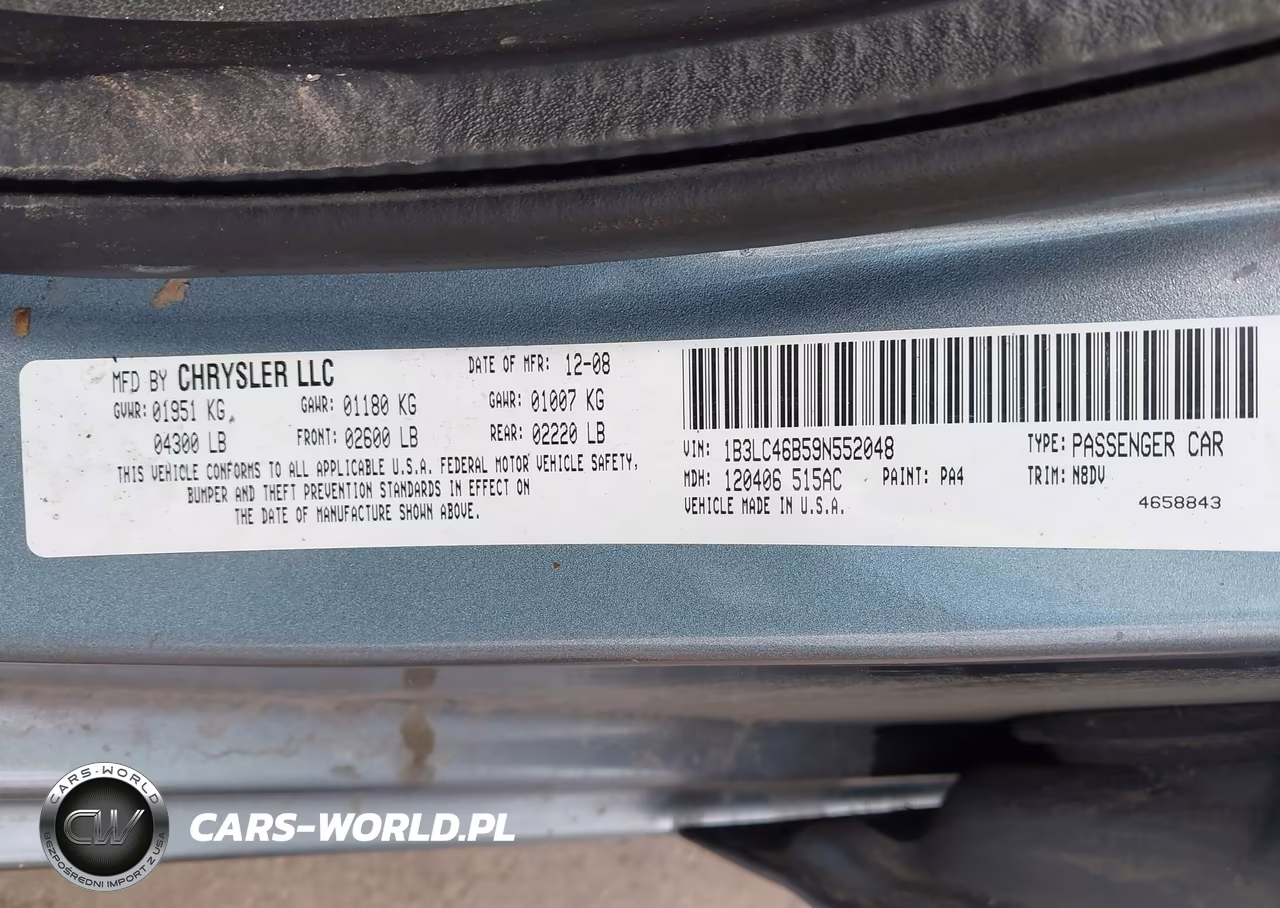 2009 Dodge Avenger Se-Sxt VIN:1B3LC46B59N552048 - 9