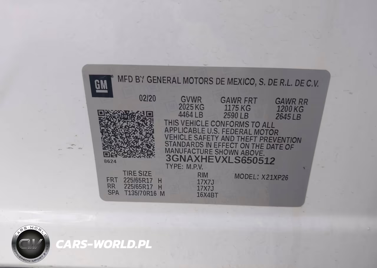 2020 Chevrolet Equinox Fwd Ls VIN:3GNAXHEVXLS650512 - 9