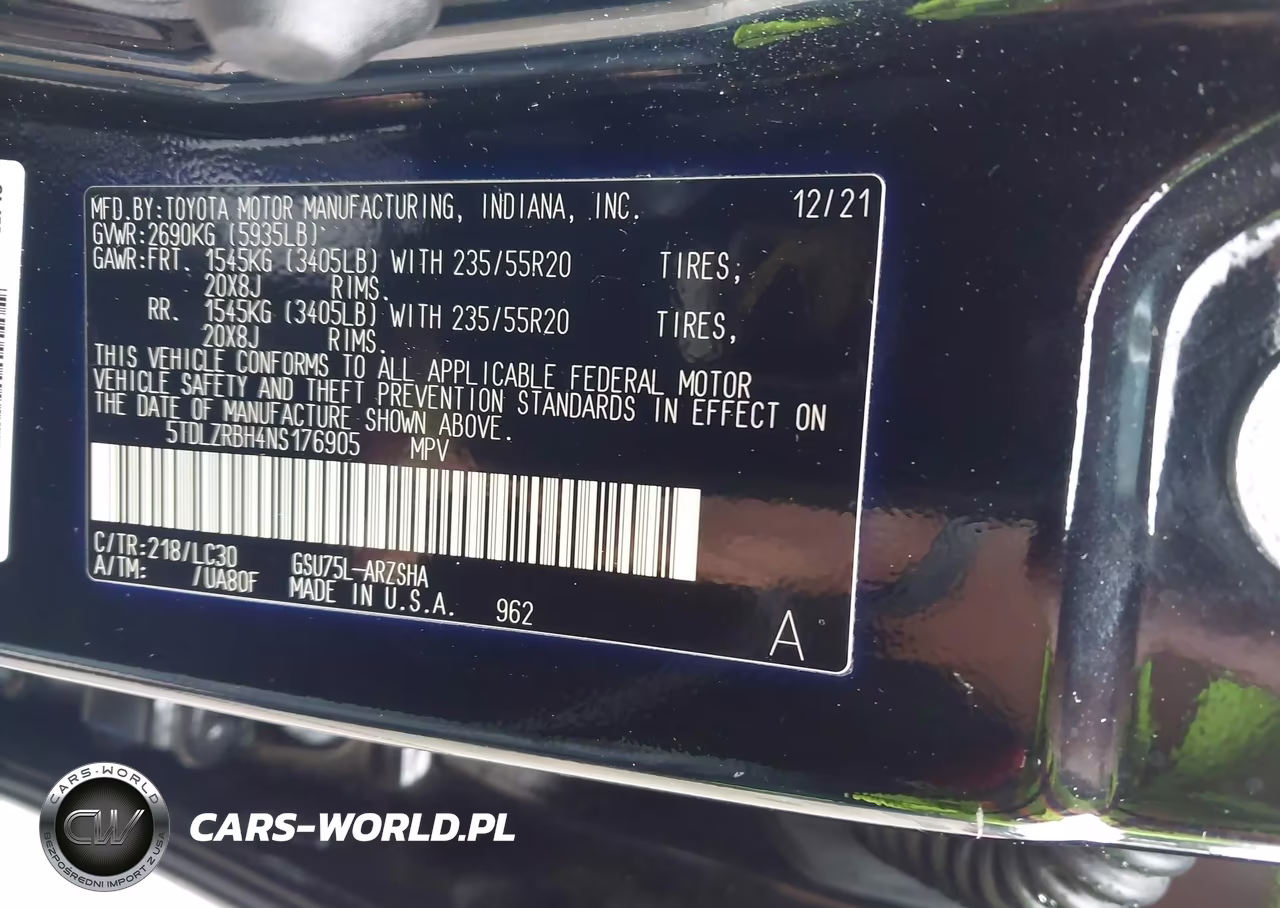 2022 Toyota Highlander Xse VIN:5TDLZRBH4NS176905 - 9