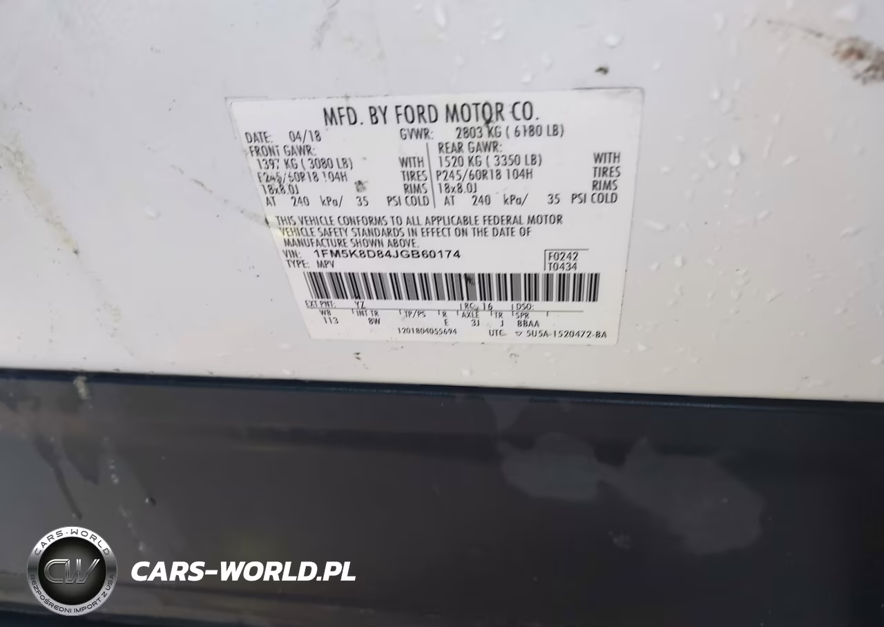 2018 Ford Explorer Xlt VIN:1FM5K8D84JGB60174 - 9