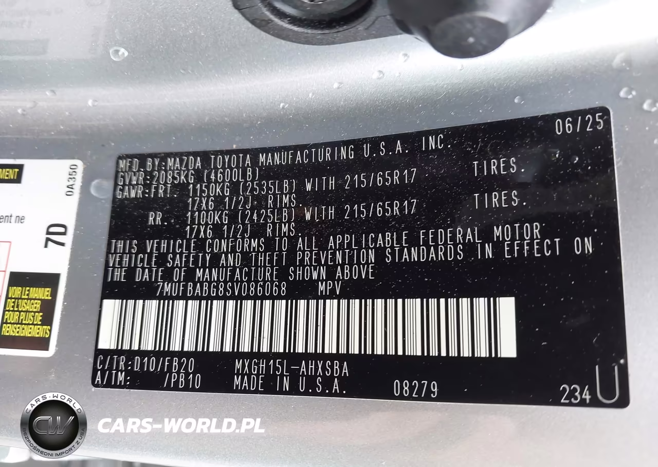 2025 Toyota Corolla Cross Hybrid Se VIN:7MUFBABG8SV086068 - 9