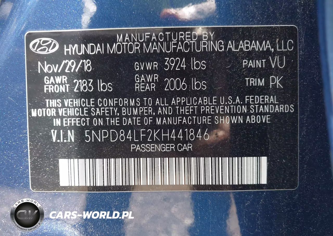 2019 Hyundai Elantra Value Edition VIN:5NPD84LF2KH441846 - 9