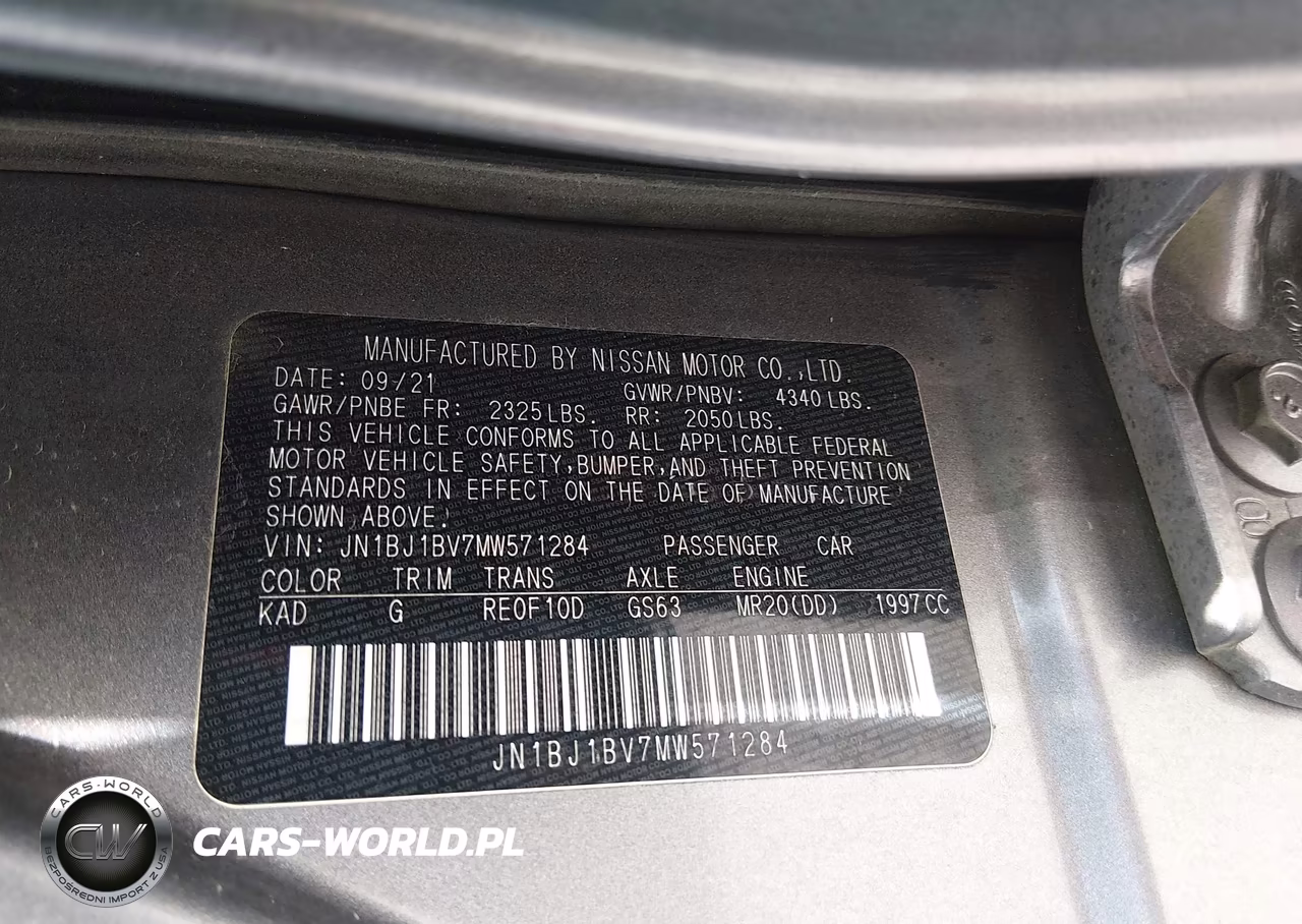 2021 Nissan Rogue Sport Sv Fwd Xtronic Cvt VIN:JN1BJ1BV7MW571284 - 9