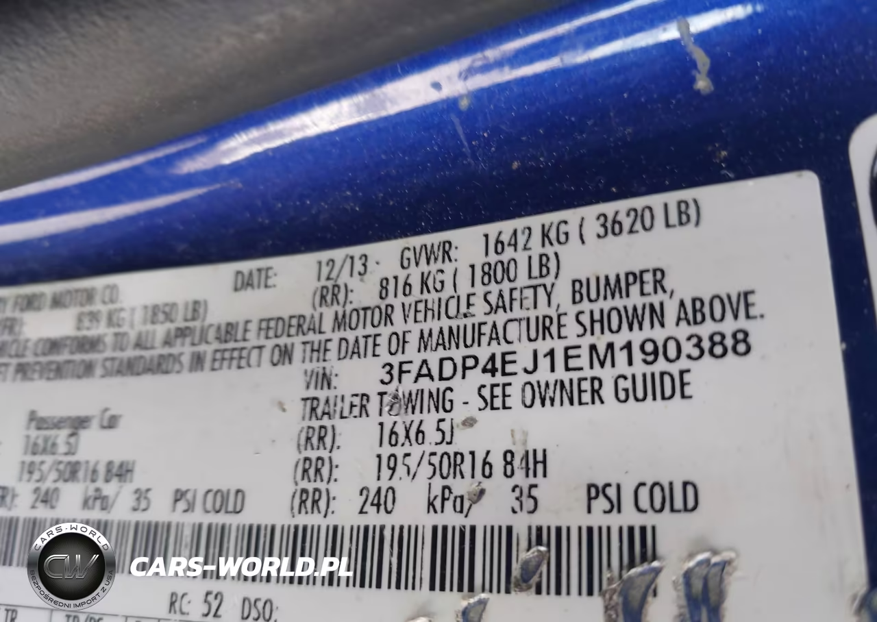2014 Ford Fiesta Se VIN:3FADP4EJ1EM190388 - 9