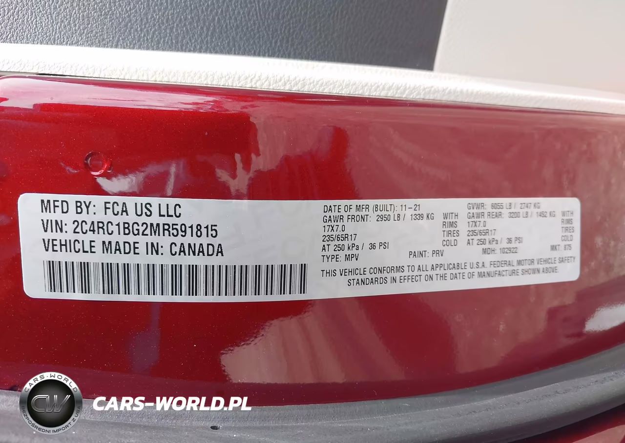 2021 Chrysler Pacifica Touring L VIN:2C4RC1BG2MR591815 - 9