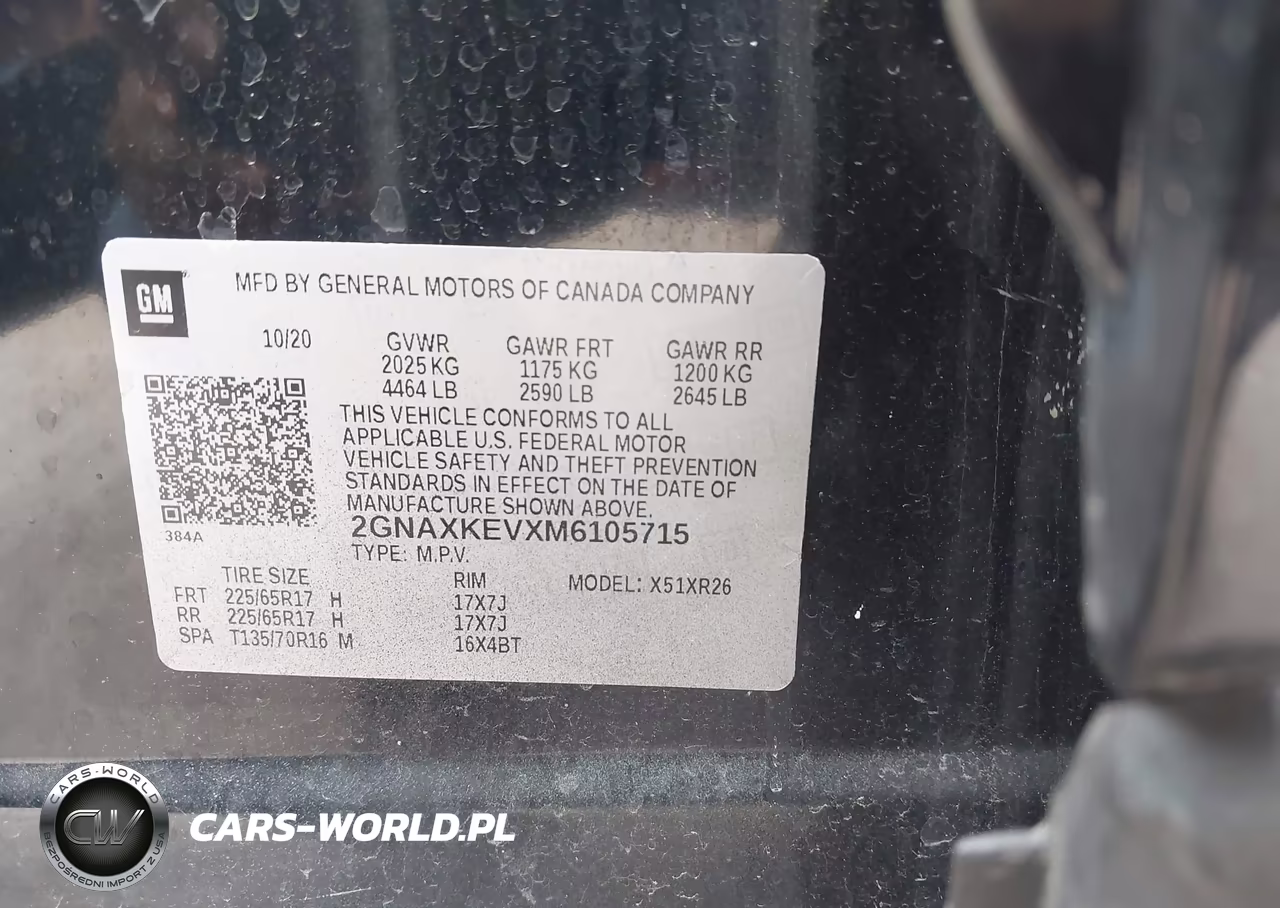 2021 Chevrolet Equinox Fwd Lt VIN:2GNAXKEVXM6105715 - 9