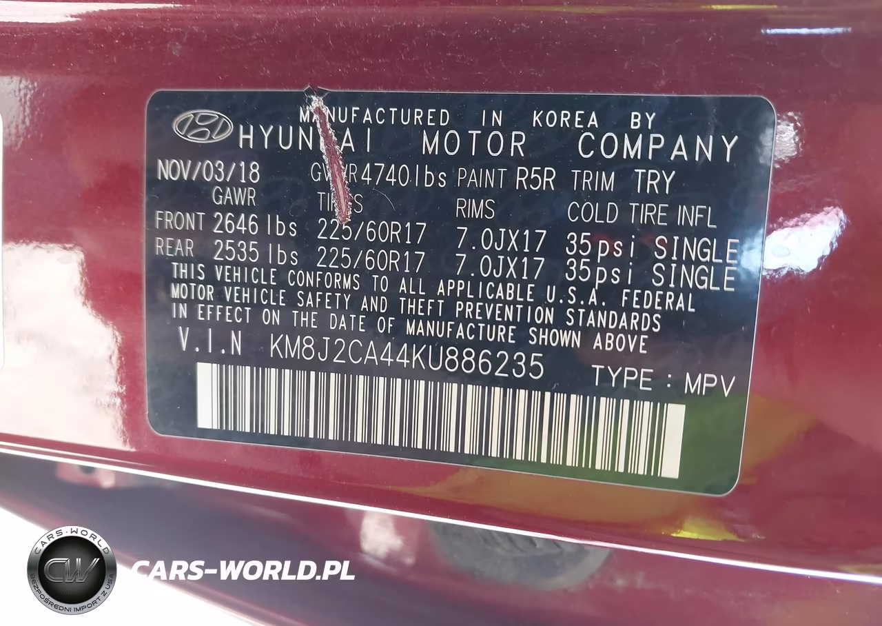 2019 Hyundai Tucson Se VIN:KM8J2CA44KU886235 - 9