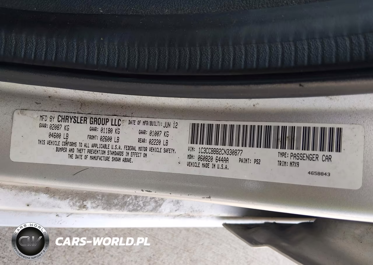 2012 Chrysler 200 Touring VIN:1C3CCBBB2CN330877 - 9