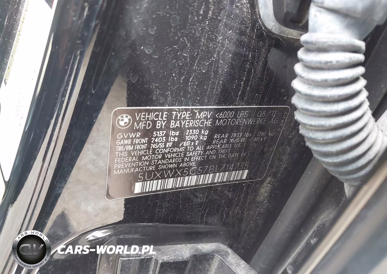 2011 BMW X3 xDrive28I VIN:5UXWX5C57BL714735 - 9