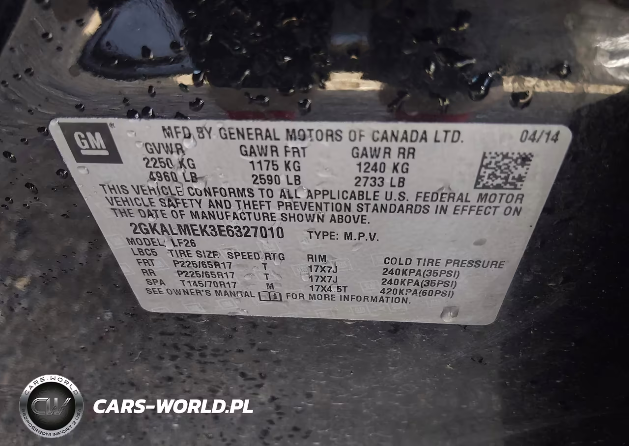 2014 GMC Terrain Sle-1 VIN:2GKALMEK3E6327010 - 9