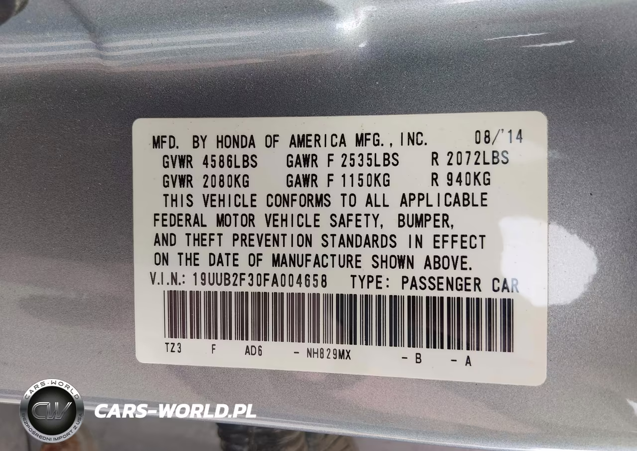 2015 Acura Tlx V6 VIN:19UUB2F30FA004658 - 9