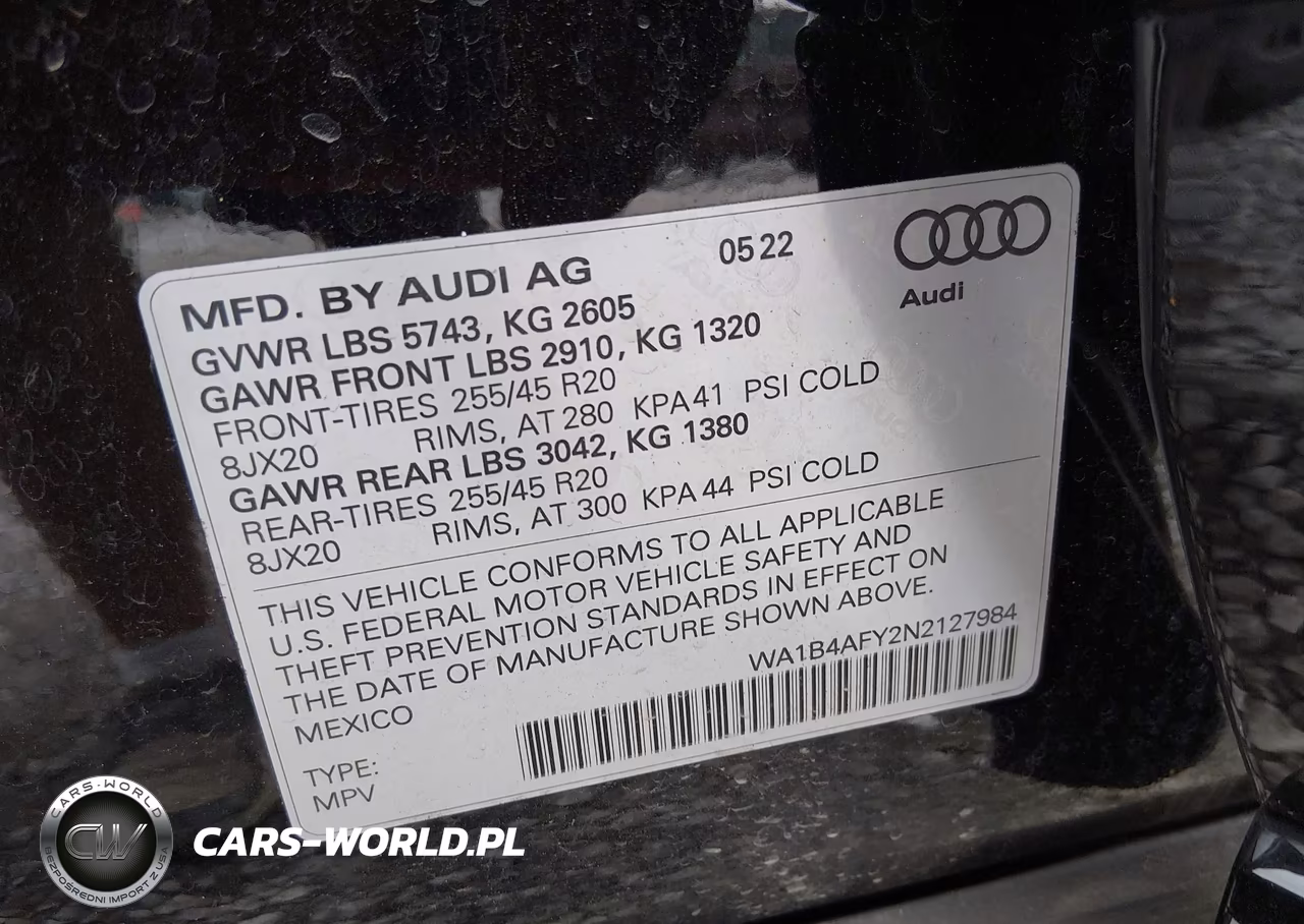 2022 Audi Sq5 Premium Plus Tfsi Quattro Tiptronic VIN:WA1B4AFY2N2127984 - 9
