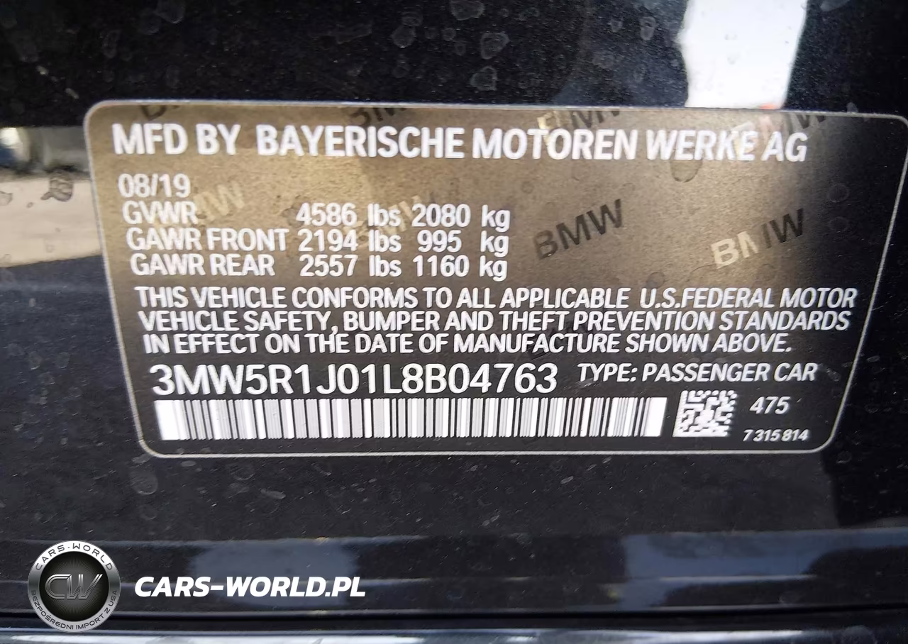 2020 BMW 330I VIN:3MW5R1J01L8B04763 - 9