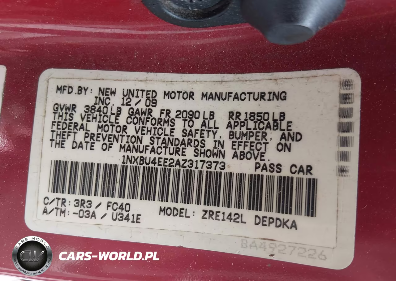2010 Toyota Corolla Le VIN:1NXBU4EE2AZ317373 - 9