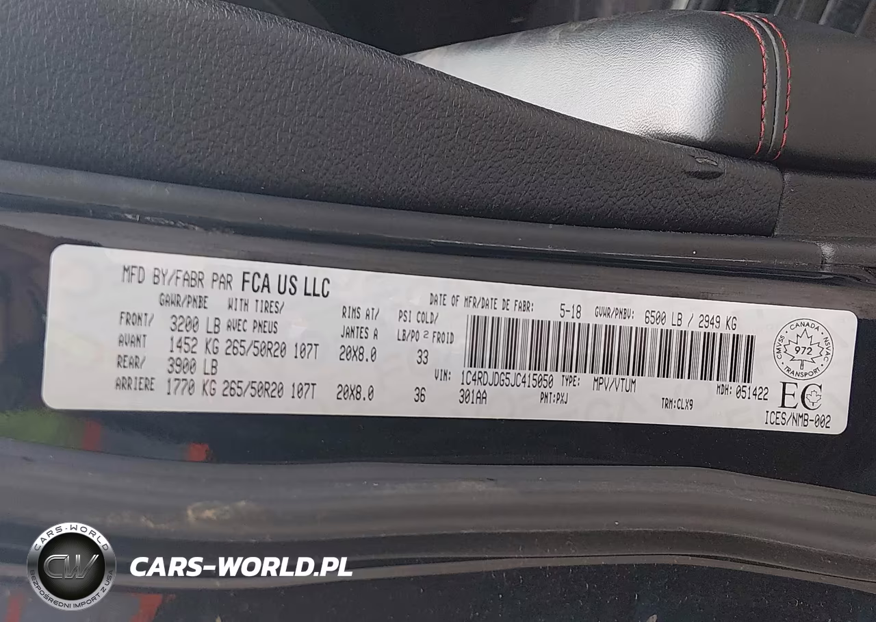 2018 Dodge Durango Gt VIN:1C4RDJDG5JC415050 - 9