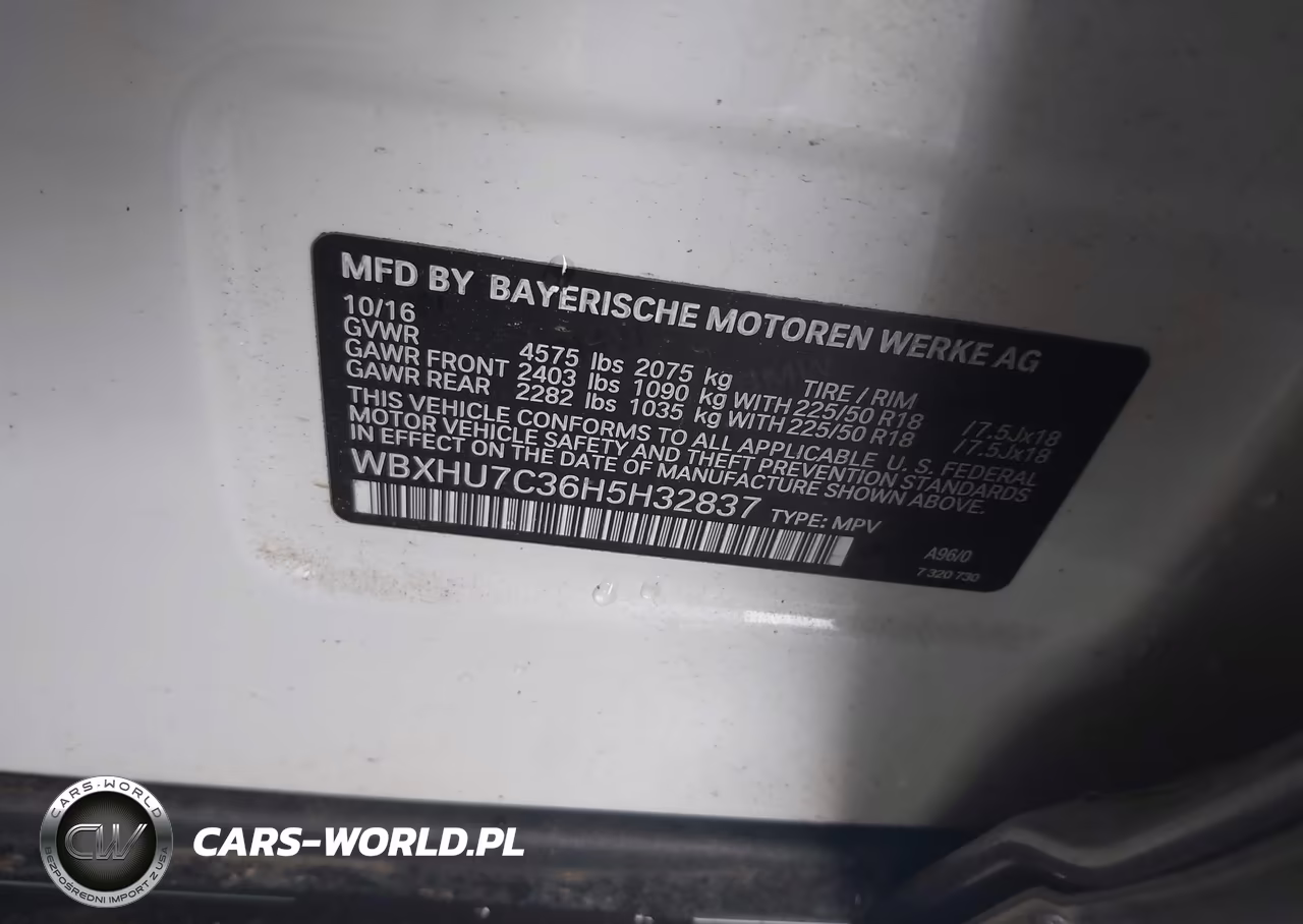 2017 BMW X1 Sdrive28I VIN:WBXHU7C36H5H32837 - 9