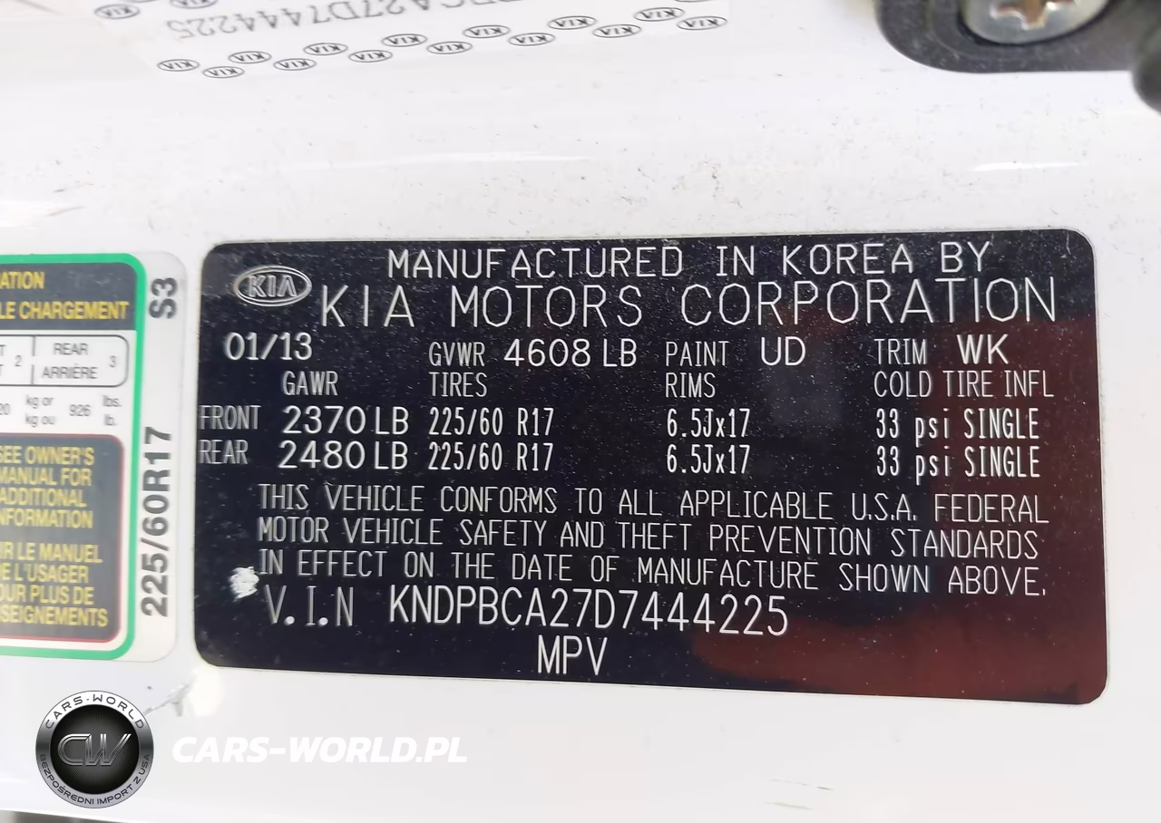 2013 Kia Sportage Lx VIN:KNDPBCA27D7444225 - 9