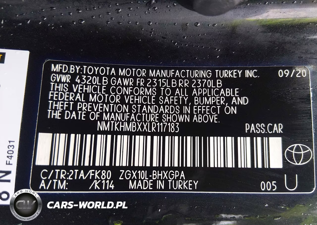 2020 Toyota C-Hr Xle VIN:NMTKHMBXXLR117183 - 9