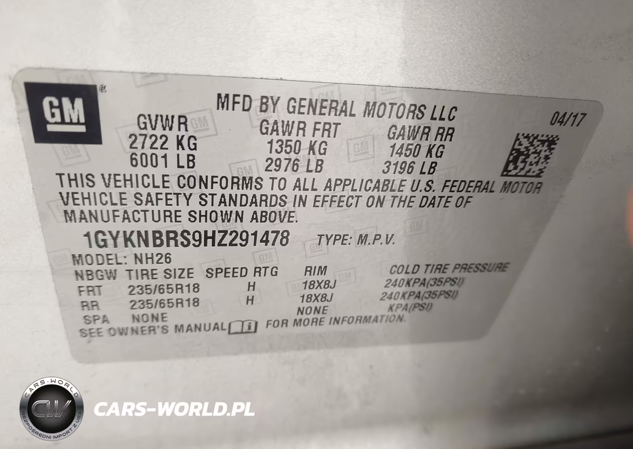 2017 Cadillac Xt5 Luxury VIN:1GYKNBRS9HZ291478 - 9