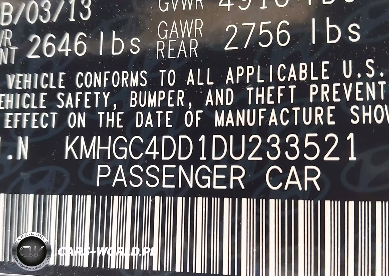 2013 Hyundai Genesis 3.8 VIN:KMHGC4DD1DU233521 - 9