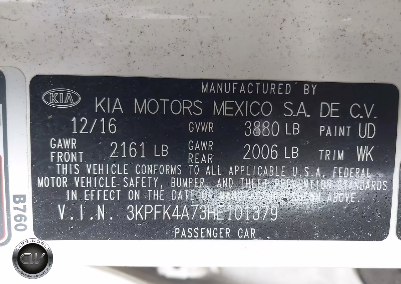 2017 Kia Forte Lx VIN:3KPFK4A73HE101379 - 9