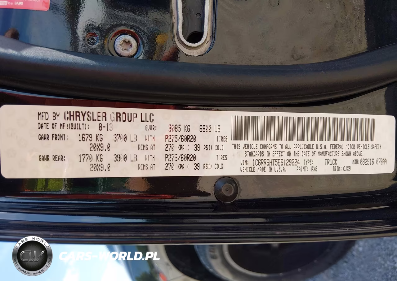 2014 Ram 1500 Sport VIN:1C6RR6HT5ES129224 - 9