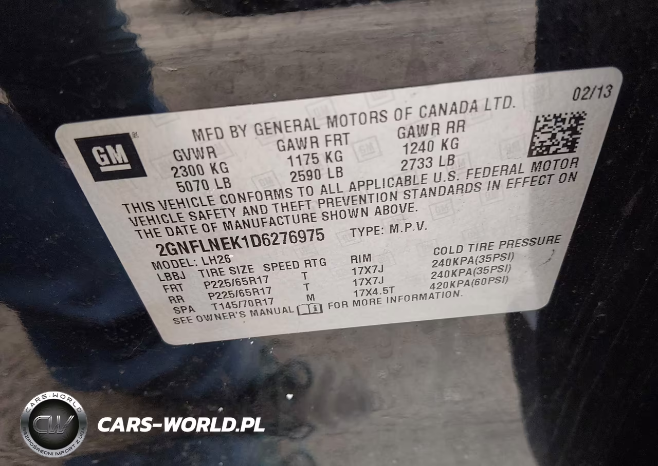 2013 Chevrolet Equinox 2Lt VIN:2GNFLNEK1D6276975 - 9