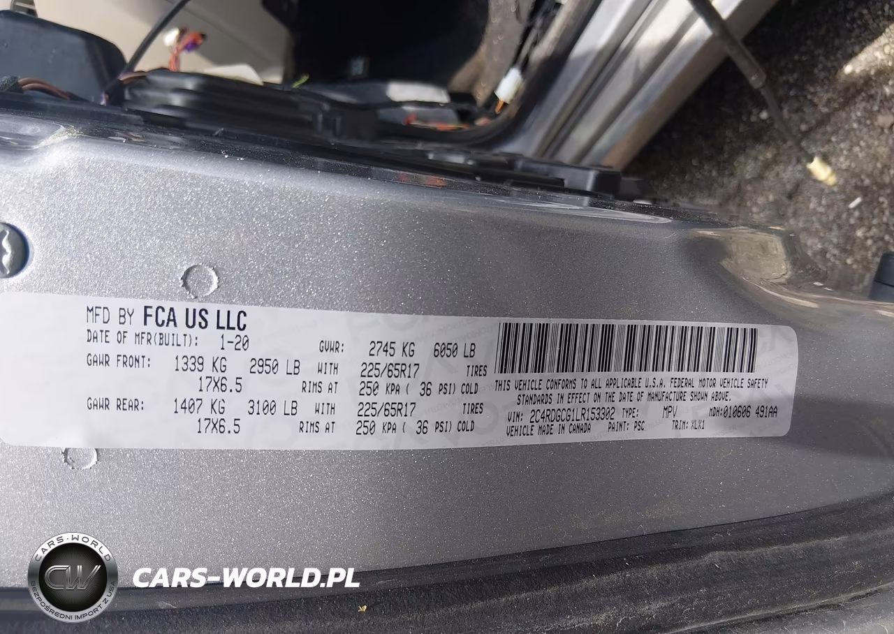 2020 Dodge Grand Caravan Sxt VIN:2C4RDGCG1LR153302 - 9
