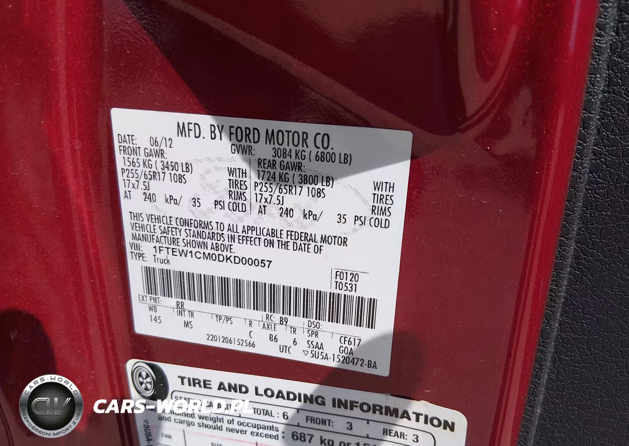 2013 Ford F-150 Xlt VIN:1FTEW1CM0DKD00057 - 9