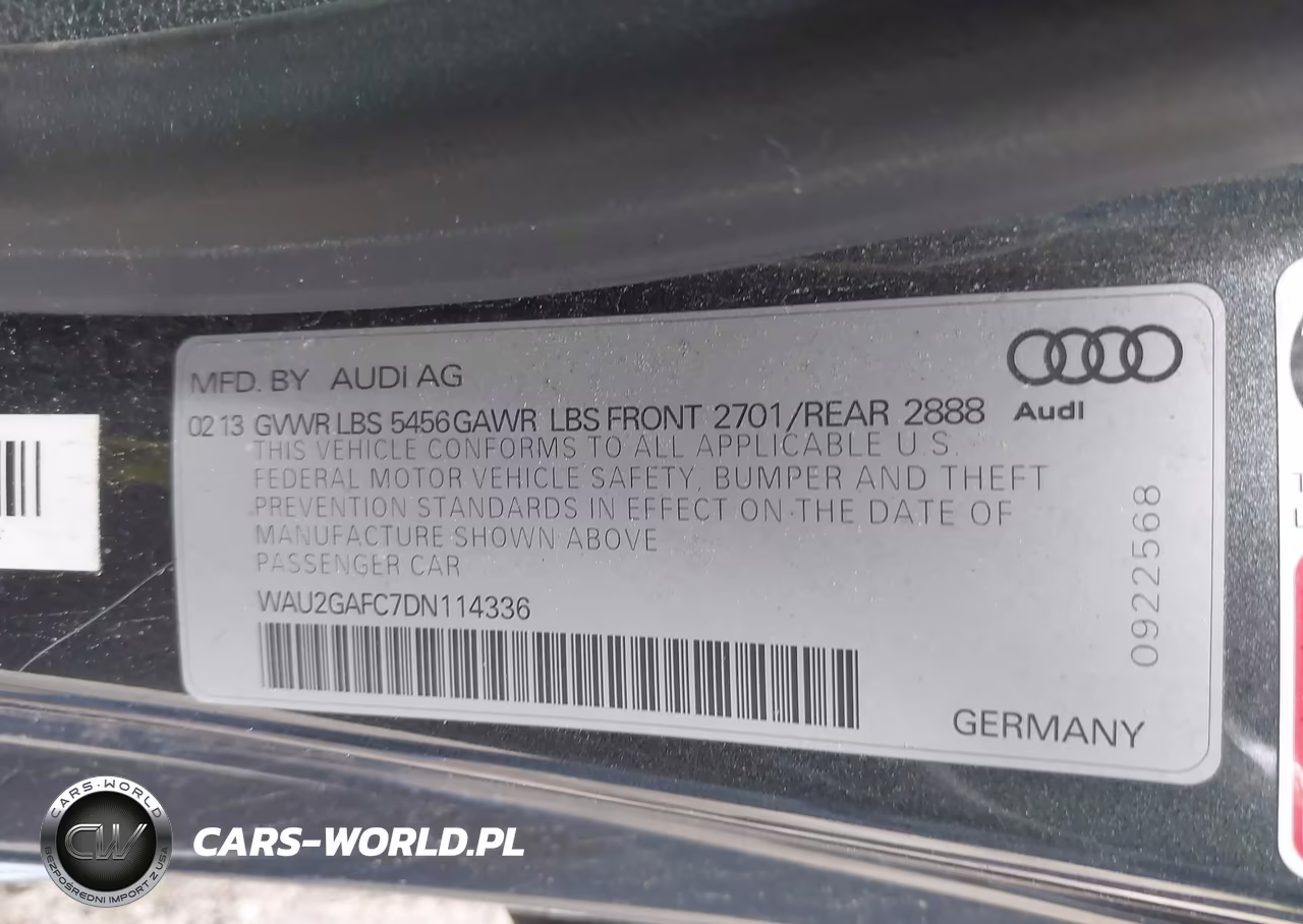 2013 Audi A7 3.0T Premium VIN:WAU2GAFC7DN114336 - 9
