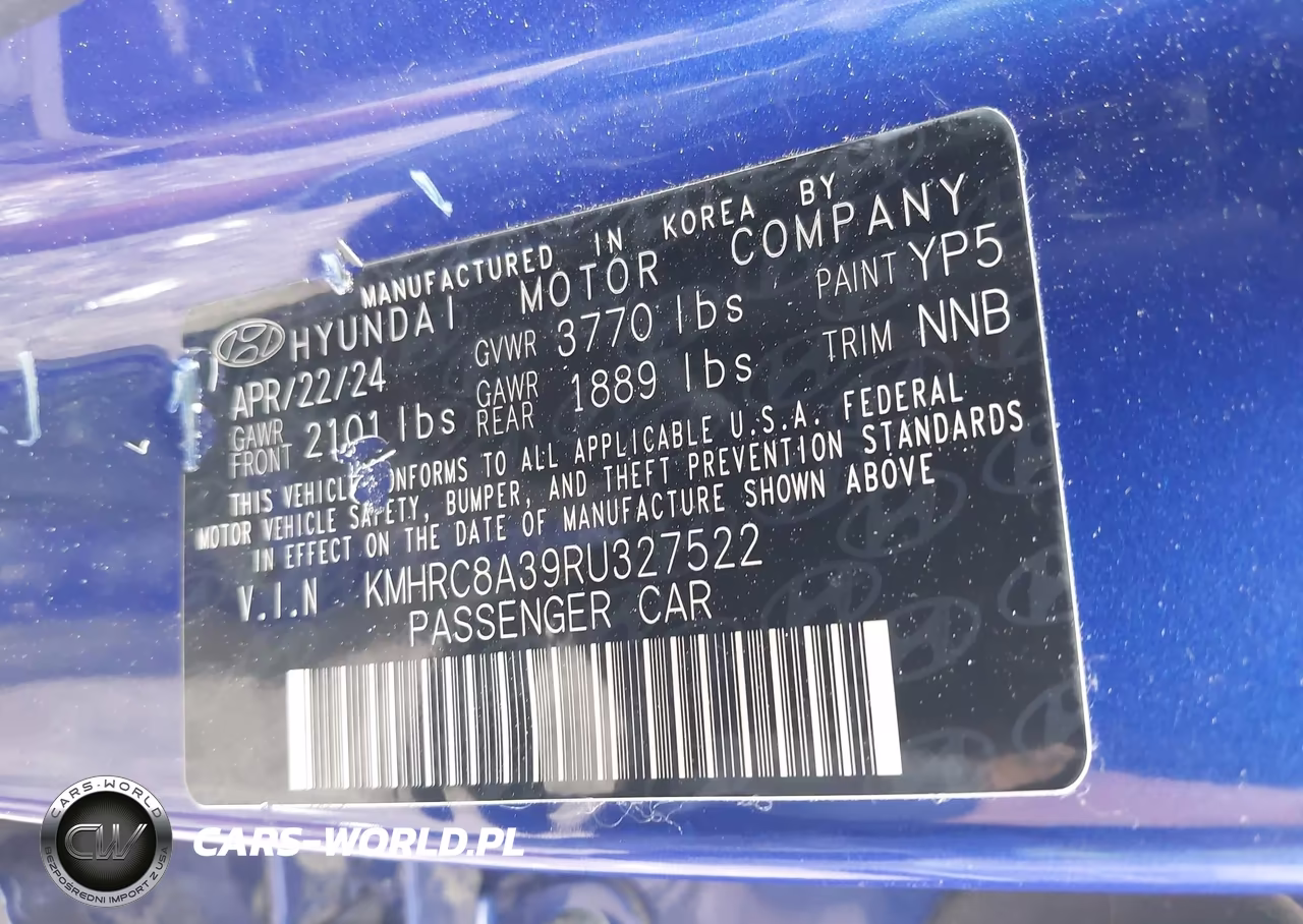 2024 Hyundai Venue Limited VIN:KMHRC8A39RU327522 - 9