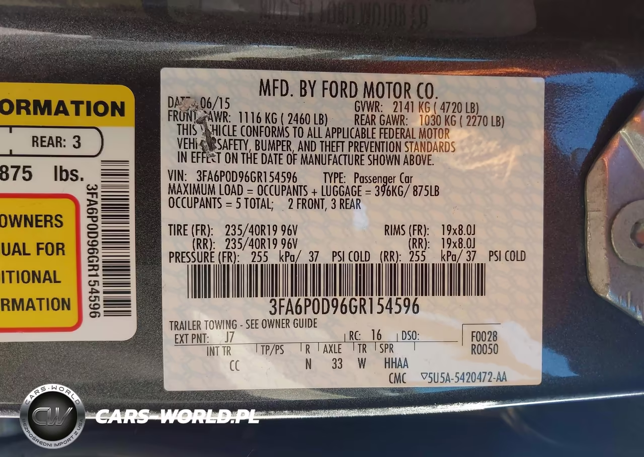 2016 Ford Fusion Titanium VIN:3FA6P0D96GR154596 - 9