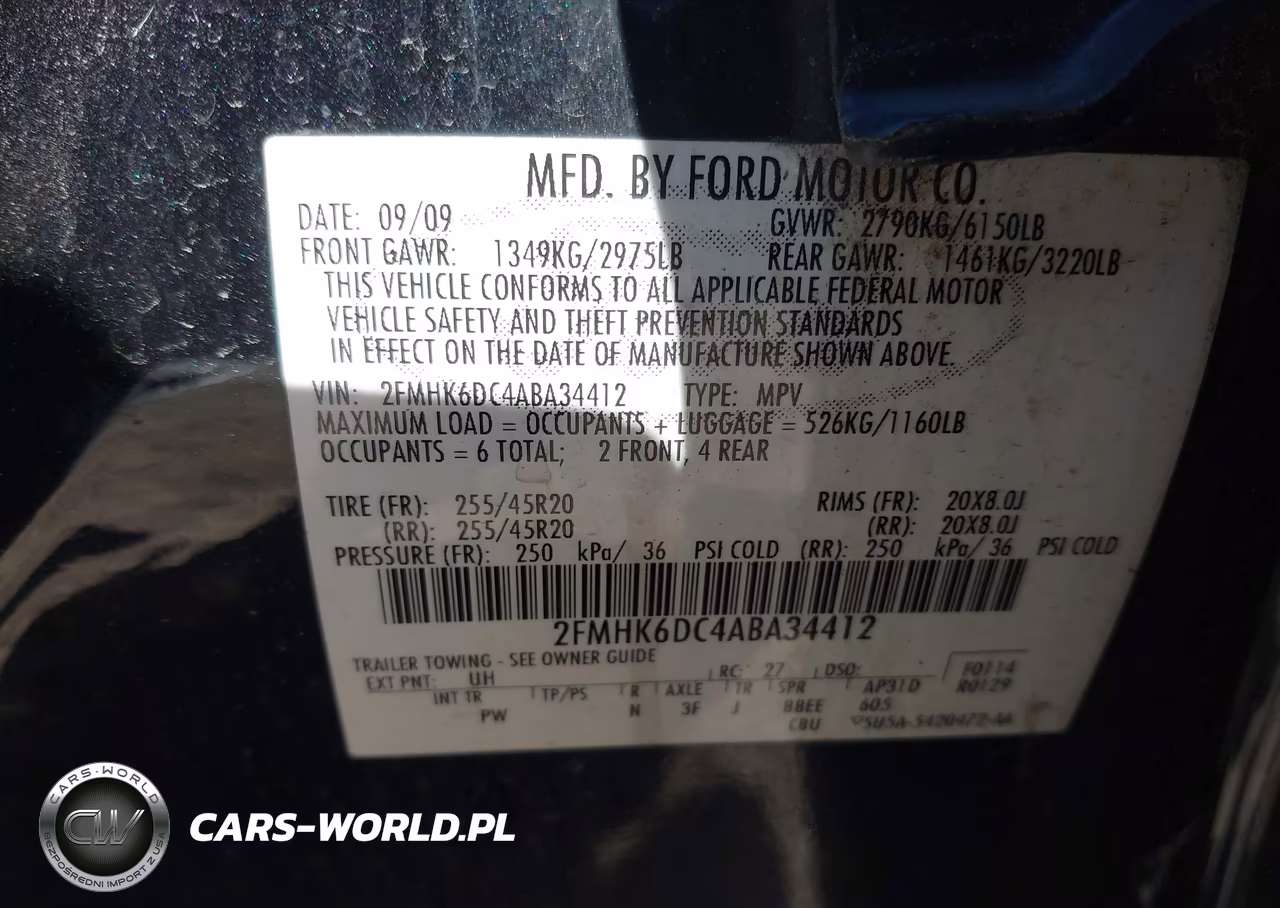 2010 Ford Flex Limited VIN:2FMHK6DC4ABA34412 - 9