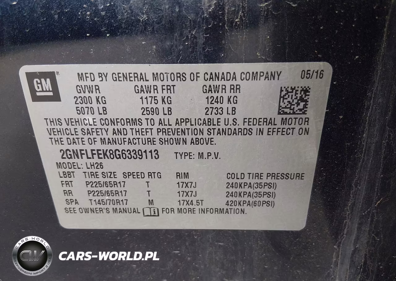 2016 Chevrolet Equinox Lt VIN:2GNFLFEK8G6339113 - 9
