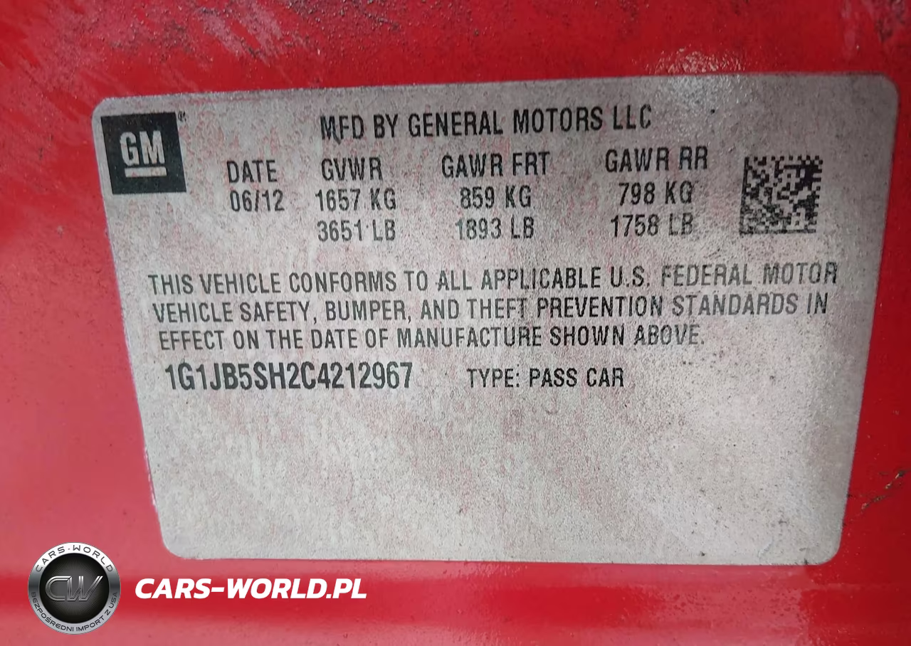2012 Chevrolet Sonic 1Ls VIN:1G1JB5SH2C4212967 - 9