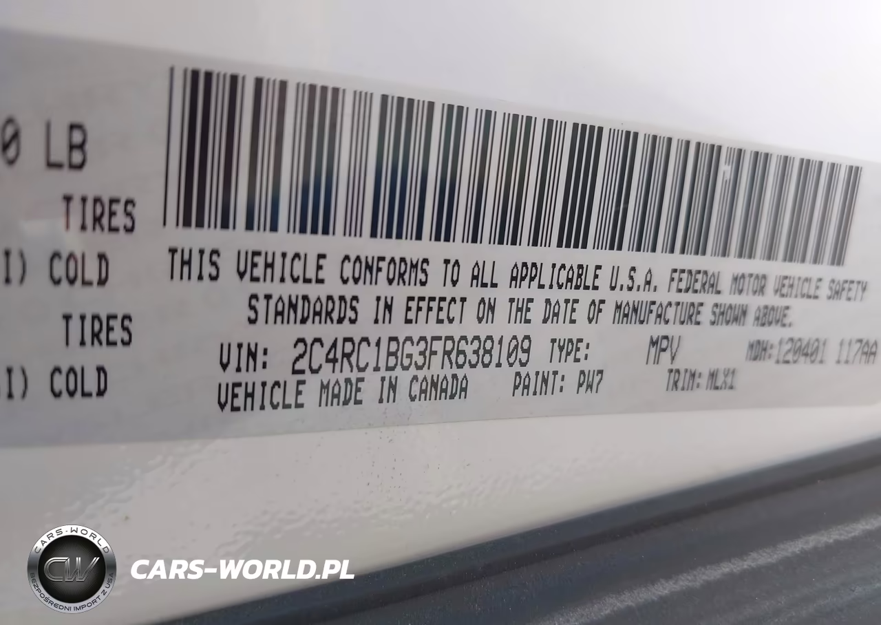 2015 Chrysler Town & Country Touring VIN:2C4RC1BG3FR638109 - 9