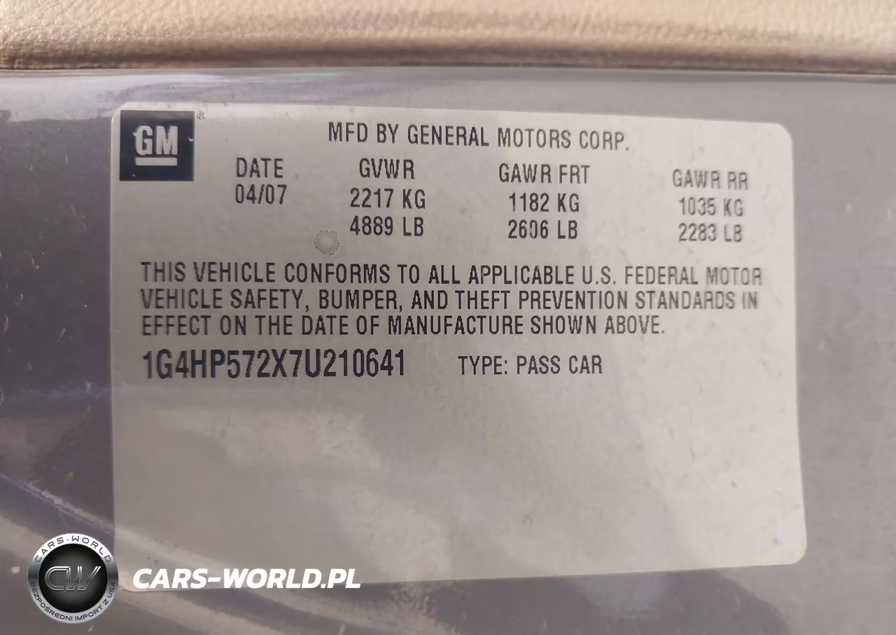 2007 Buick Lucerne Cx VIN:1G4HP572X7U210641 - 9