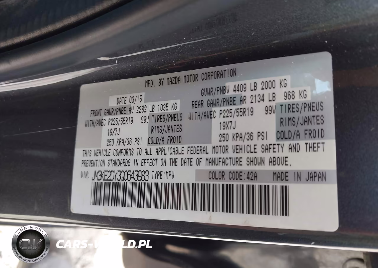 2016 Mazda Cx-5 Grand Touring VIN:JM3KE2DY3G0643983 - 9