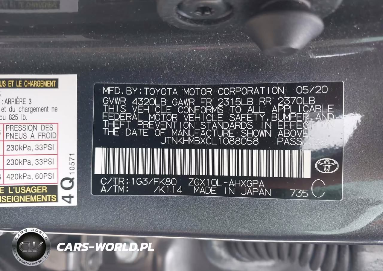 2020 Toyota C-Hr Xle VIN:JTNKHMBX0L1088058 - 9