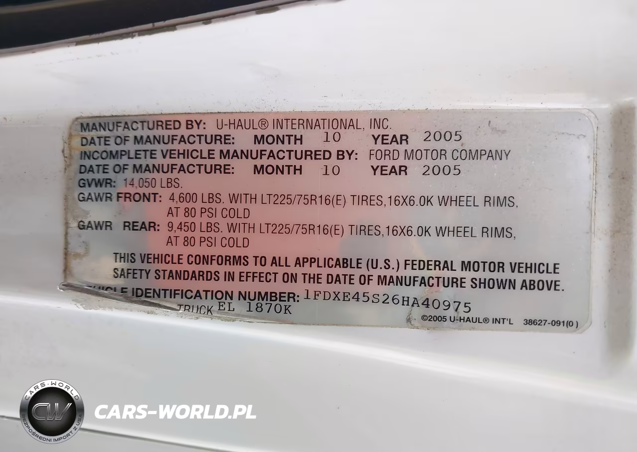 2006 Ford E-450 Cutaway VIN:1FDXE45S26HA40975 - 8