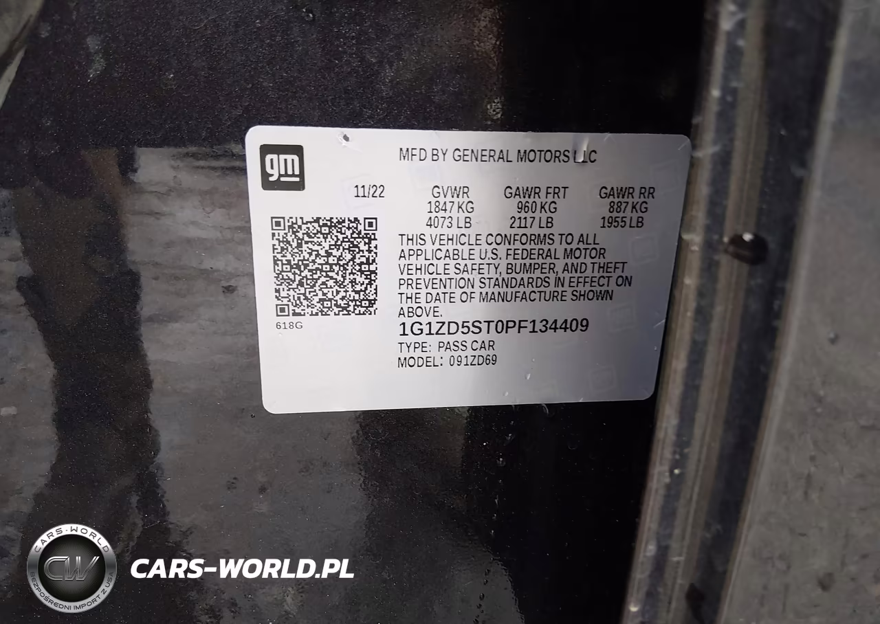 2023 Chevrolet Malibu Fwd 1Lt VIN:1G1ZD5ST0PF134409 - 9
