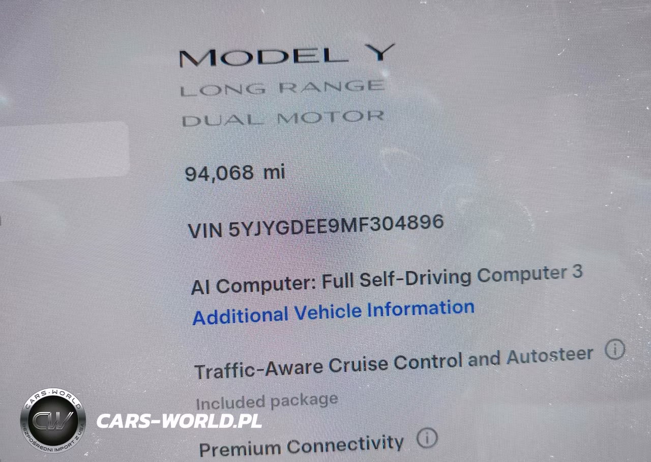 2021 Tesla Model Y Long Range Dual Motor All-Wheel Drive VIN:5YJYGDEE9MF304896 - 14