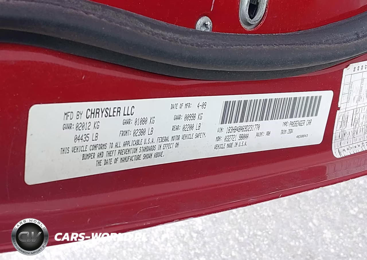 2009 Dodge Caliber Sxt VIN:1B3HB48A69D231770 - 9