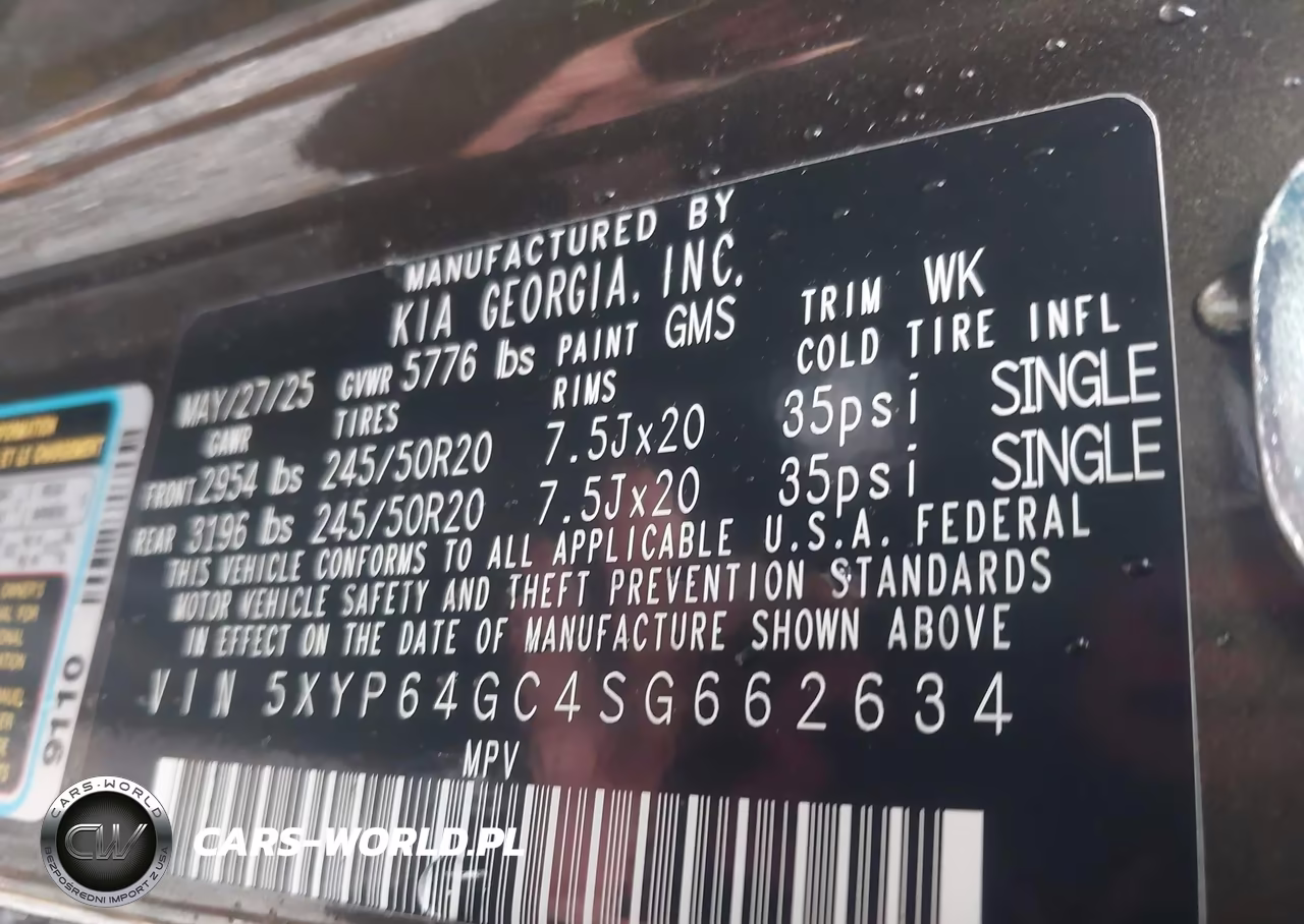 2025 Kia Telluride S VIN:5XYP64GC4SG662634 - 9